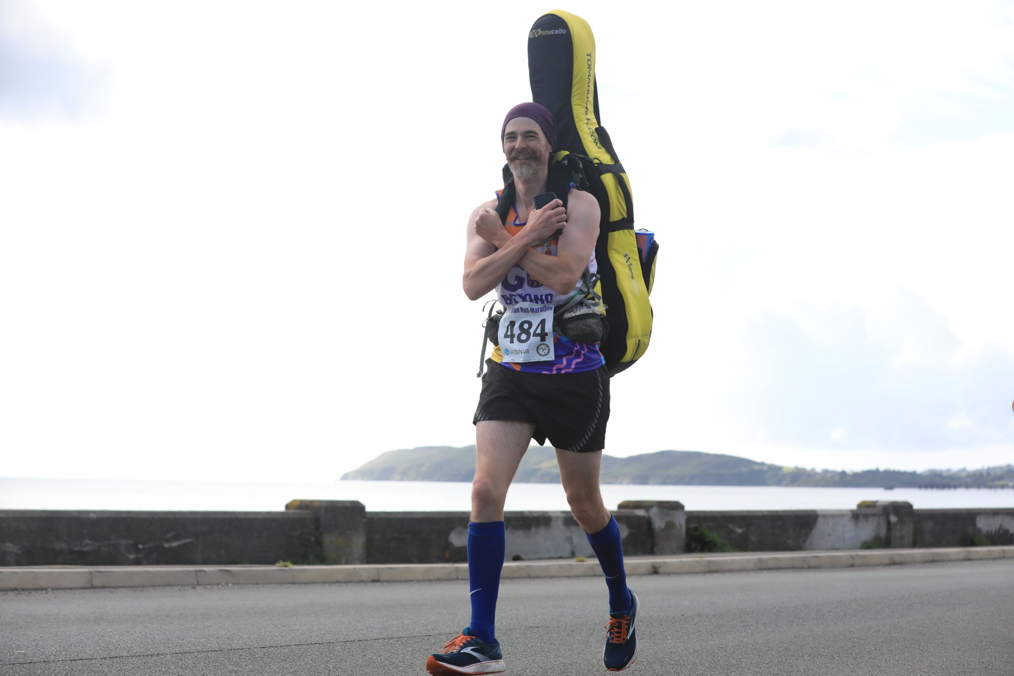 James Rees during Sunday’s Half-Marathon Photo: Callum Staley
