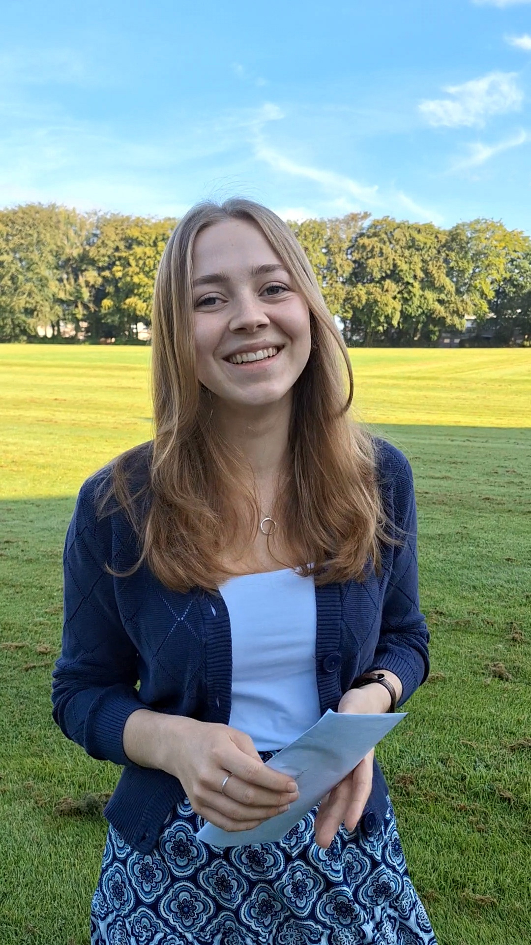 Charlotte Odlin gained AAA and will be studying Medicine at university