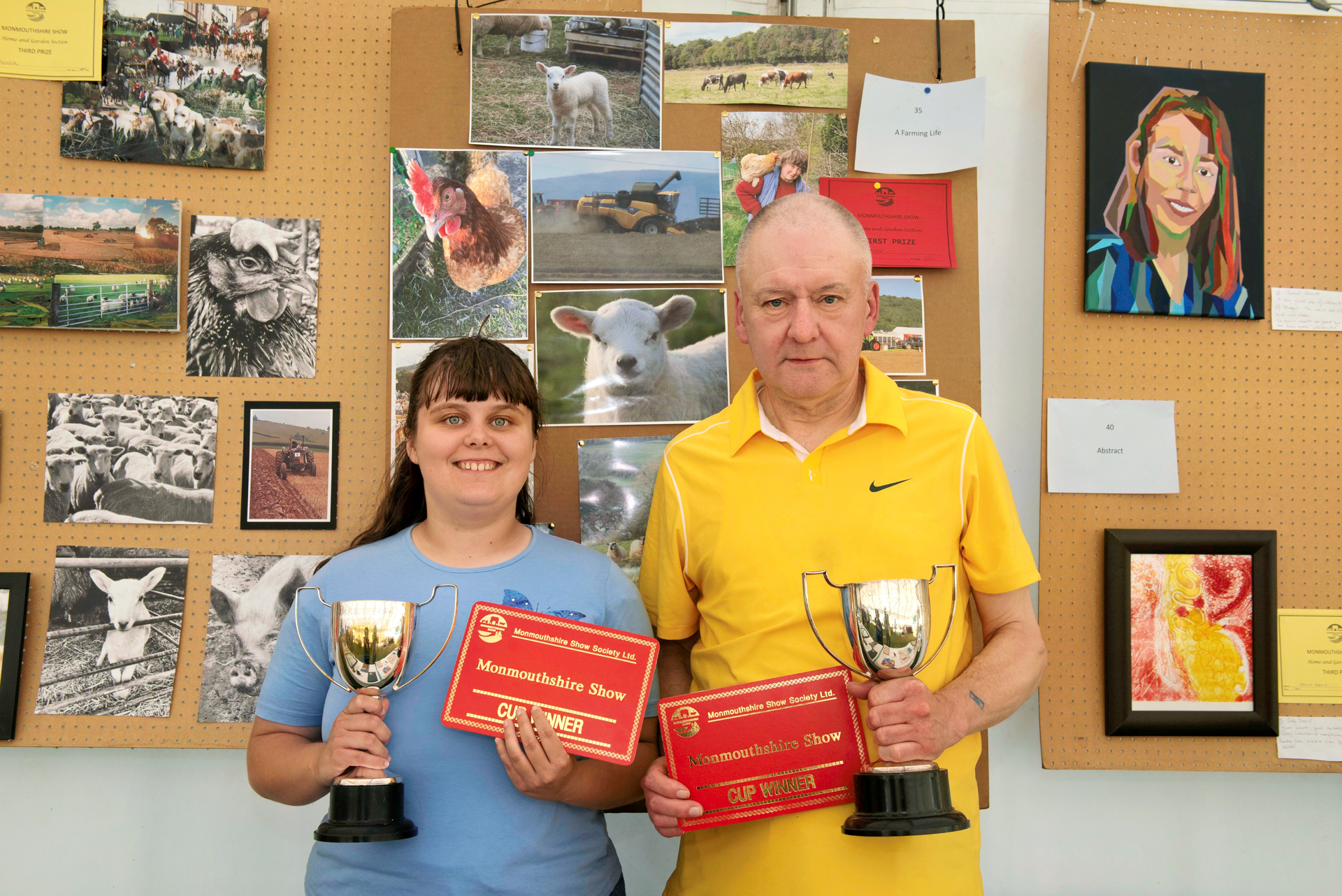 Cinderford father and daughter team Colin and Samantha Morgan wiped the floor with the competition in the Home and Garden section to win the Photography and Art cups