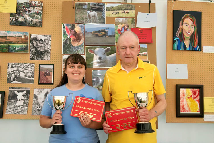 Cinderford father and daughter team Colin and Samantha Morgan wiped the floor with the competition in the Home and Garden section to win the Photography and Art cups