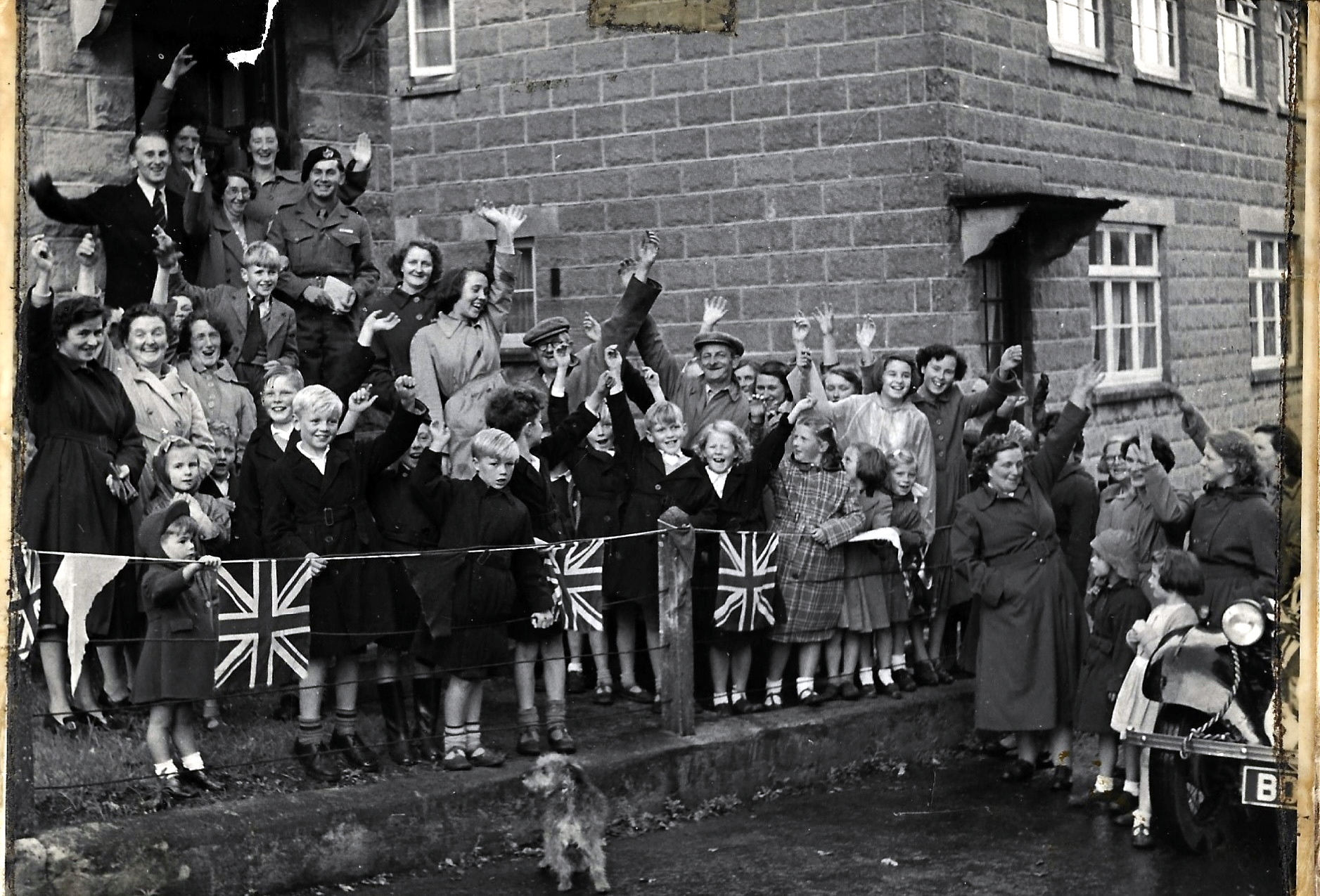 ABOVE: The welcome Maurice received from the village when he returned home from Korea to Lifton