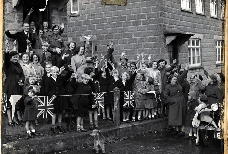 ABOVE: The welcome Maurice received from the village when he returned home from Korea to Lifton