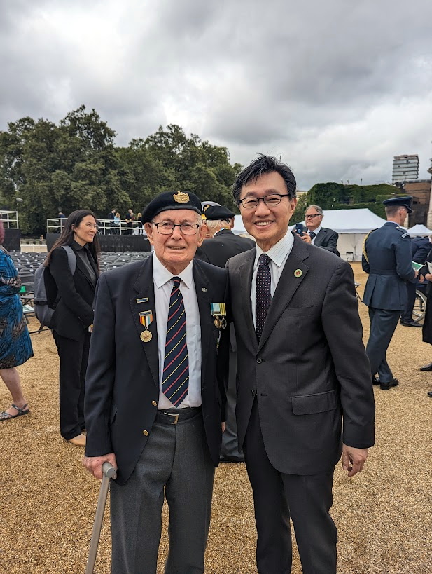 Maurice with the Korean Ambassador, His Excellency Yoon Yeocheol