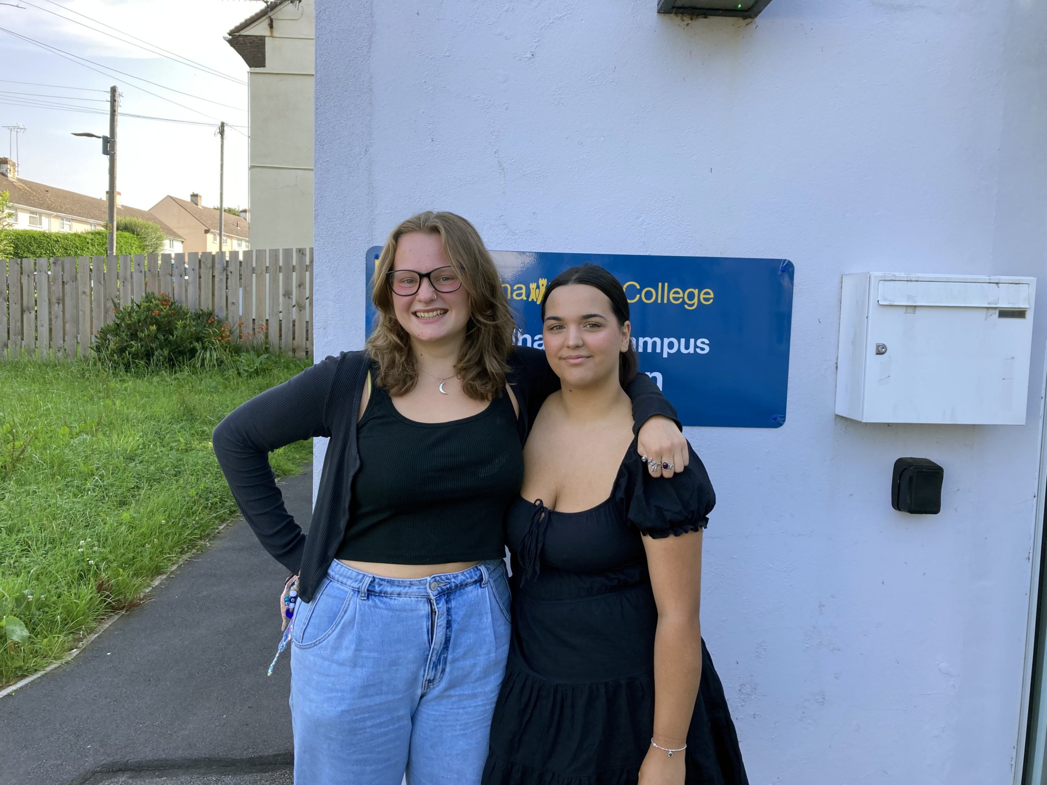 Students Charlie Peters and Jemma Gregory