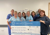 Nurses raise funds for lung cancer charity