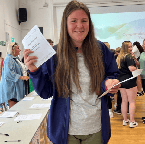 One of West Somerset College's top GCSE performers Abigail Pentland.