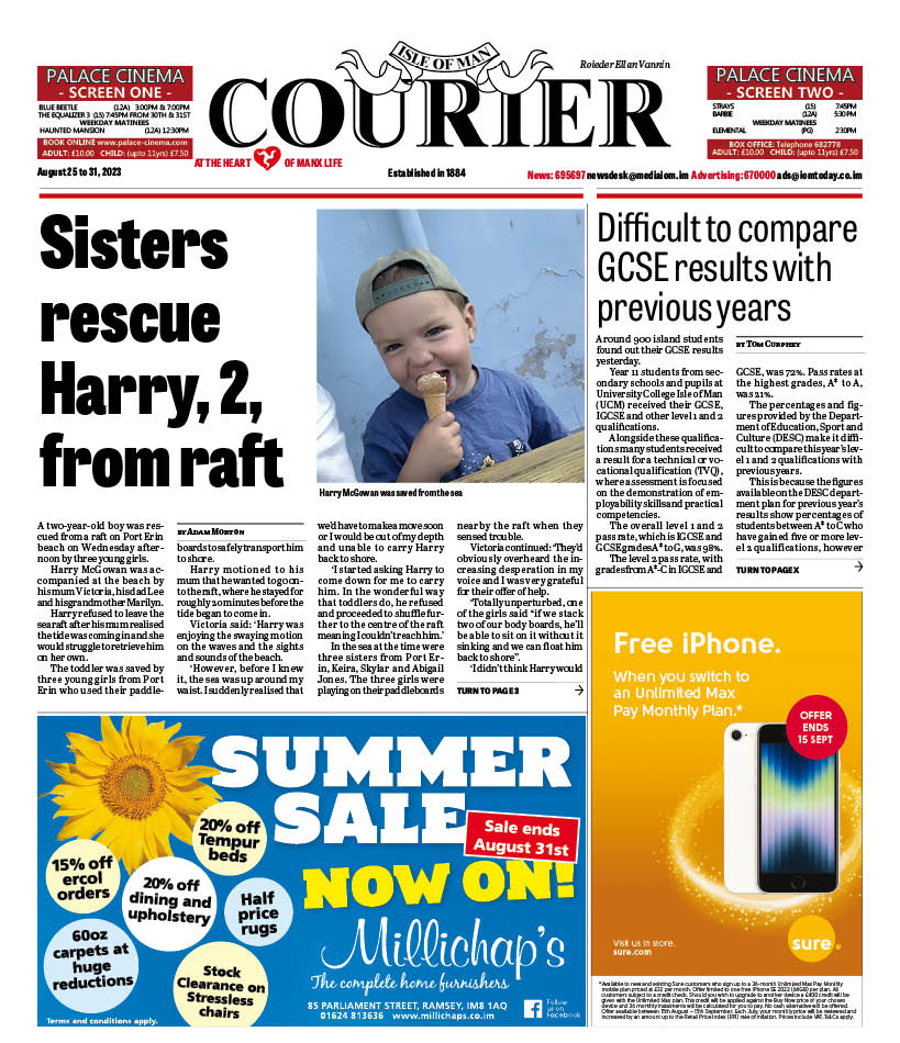 Isle of Man Courier, August 25, 2023