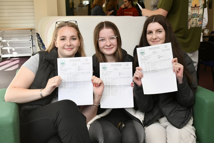 Hollie Thompson, Megan Simpson and Abie Devaney