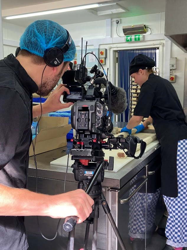 Filming in the Pie House