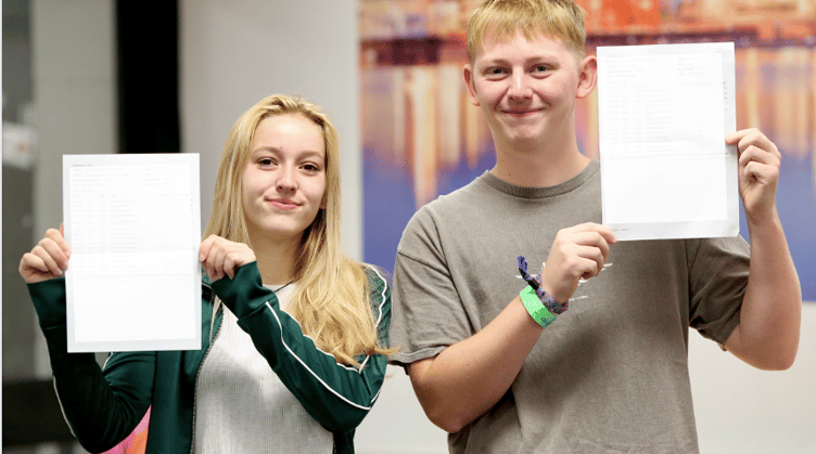 Freya Beale (A* Biology, A* Mathematics, A* Physics, A* WBQ – 4A*s ) and Joseph Myatt (A* Mathematics, A* Further Maths, A Law, A WBQ – 2A* and 2As)
