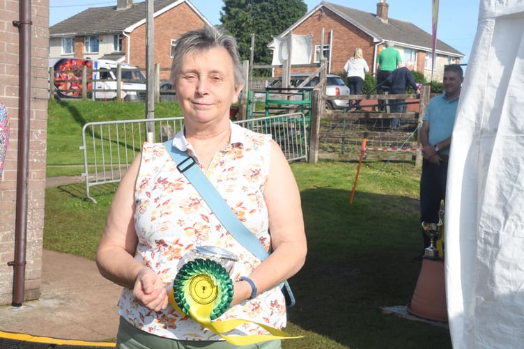 Ann Middleton won the Lydney and Severnside Flower Club trophy for the best use of garden material in an arrangement.