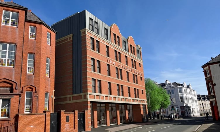 An artist’s impression of the Citadel Hotel