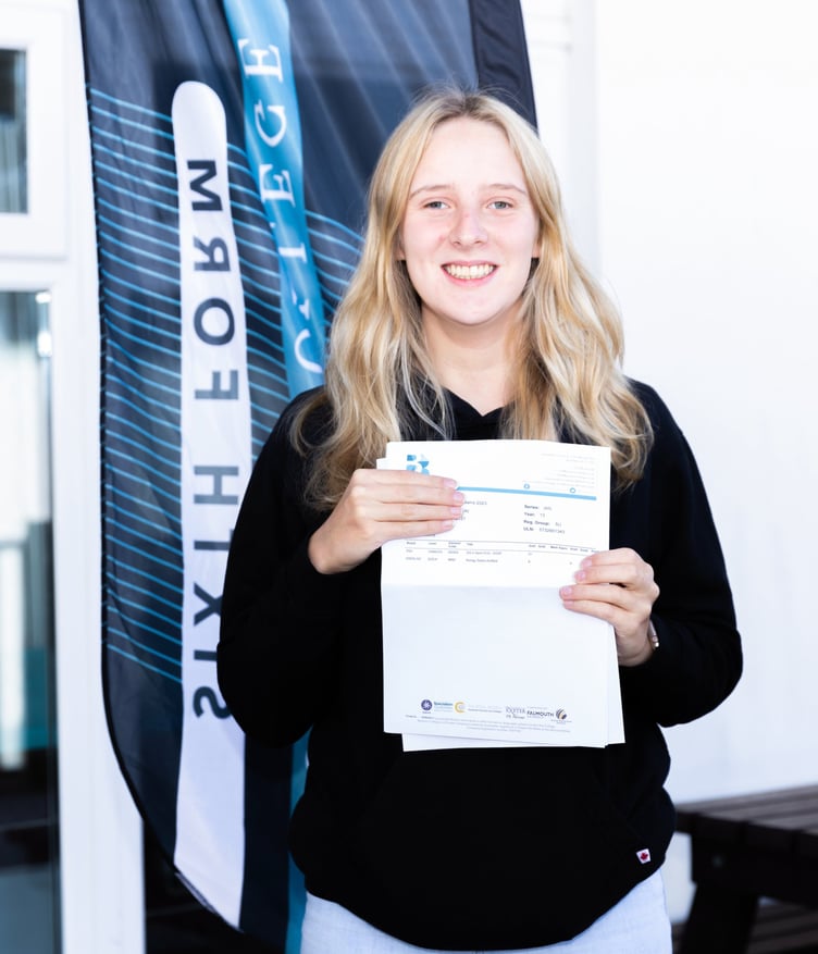 Emily McKay receiving results