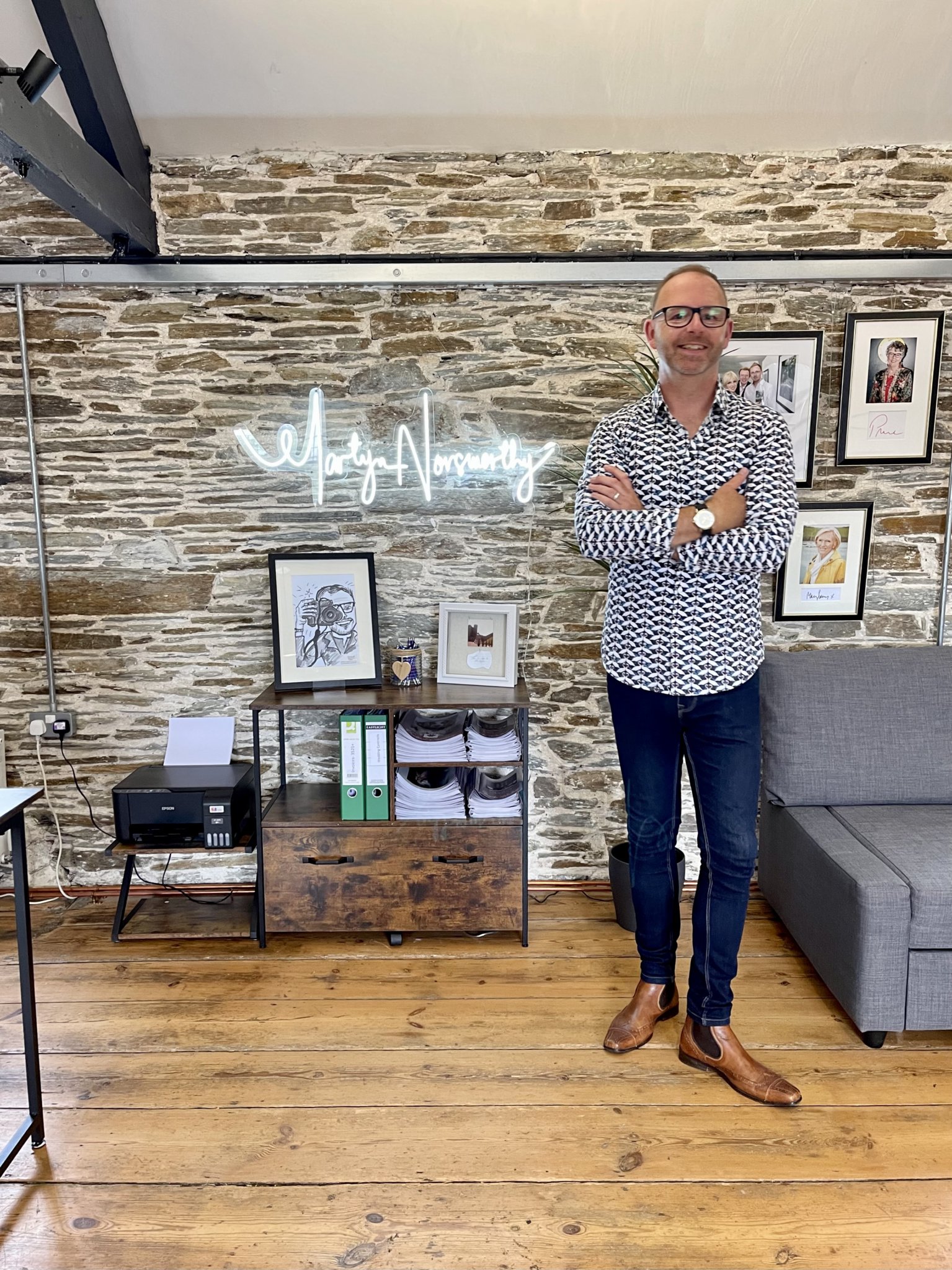 Martyn Norsworthy in his new studio