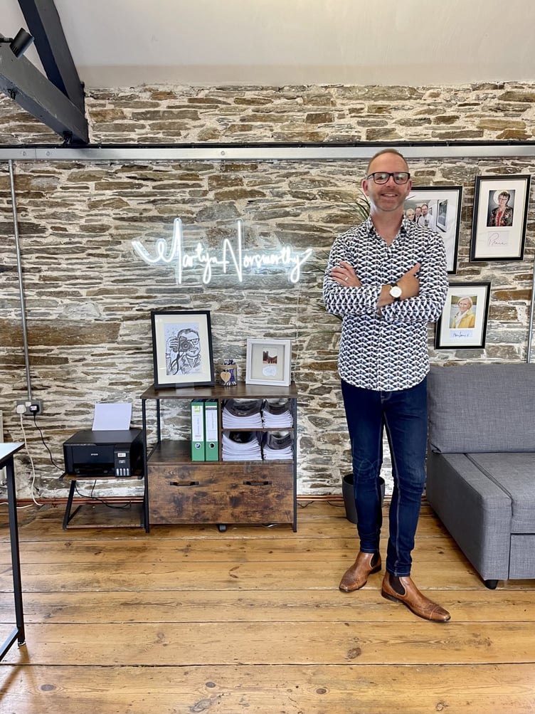 Martyn Norsworthy in his new studio