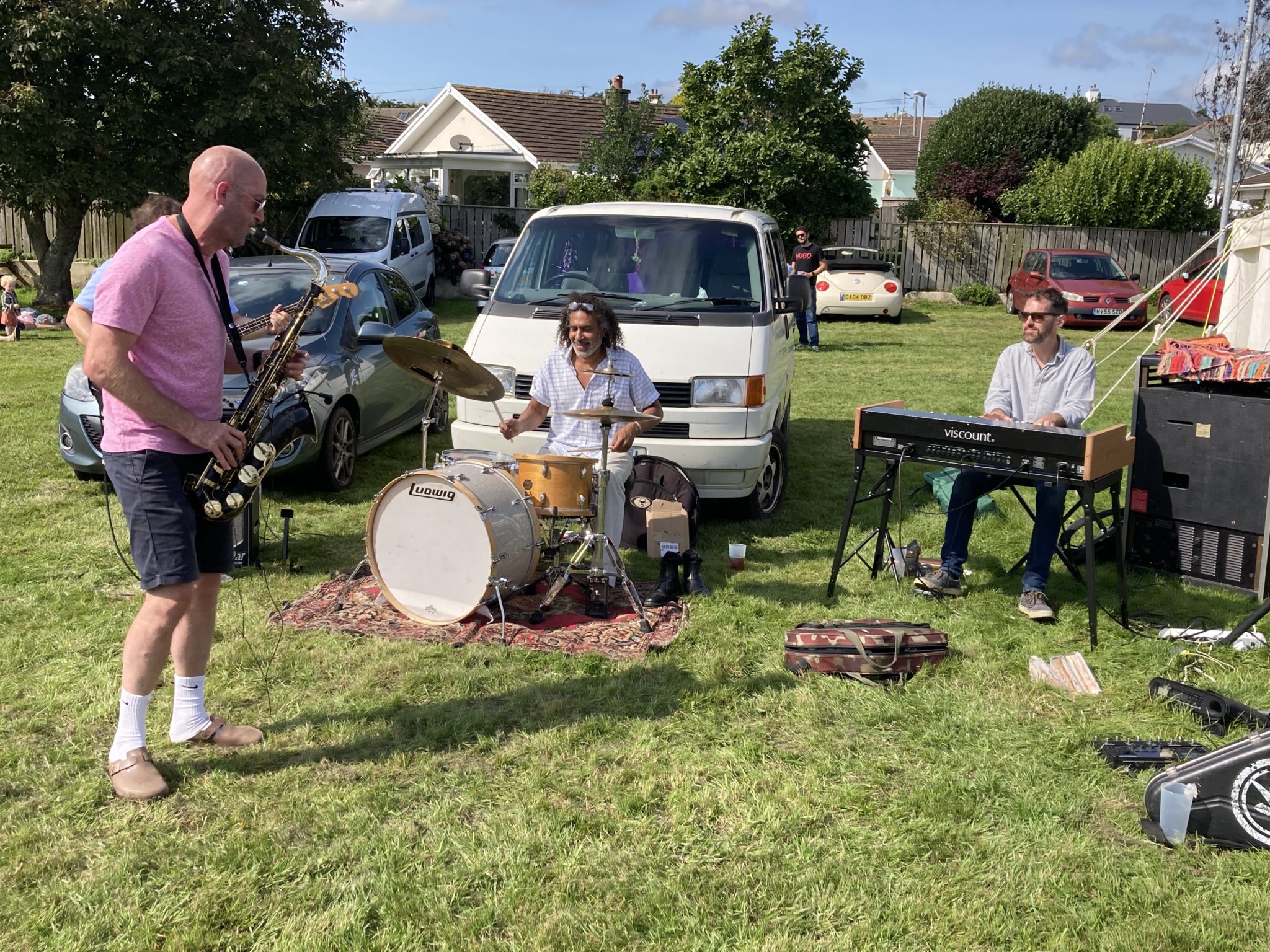 James Harris’ BeatBelt with James Harris on saxophone and his band Martin on organ, Rick on drums and Adam on bass guitar