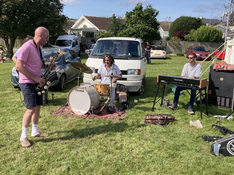 James Harris’ BeatBelt with James Harris on saxophone and his band Martin on organ, Rick on drums and Adam on bass guitar