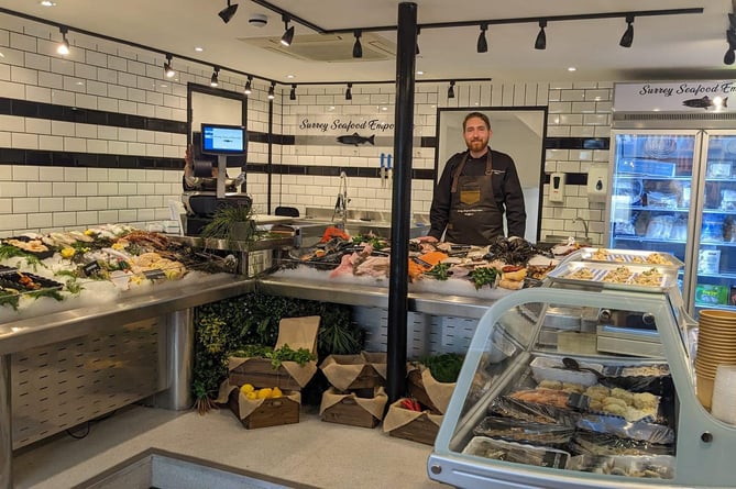The Surrey Seafood Emporium opened in Downing Street, Farnham, last week