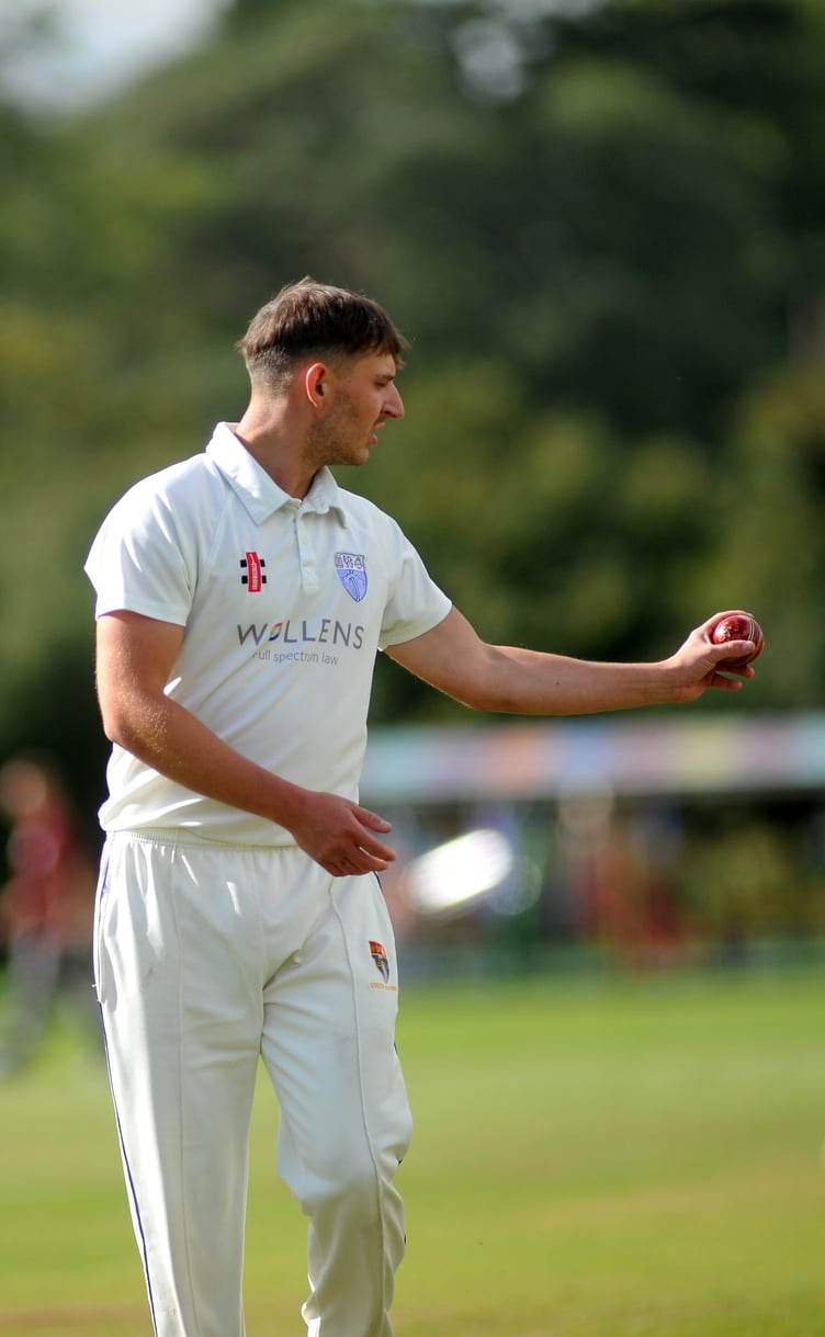 Devon Cricket League D Division West. Chelston & Kingskerswell versus South Devon. South Devon's Toby Goodman