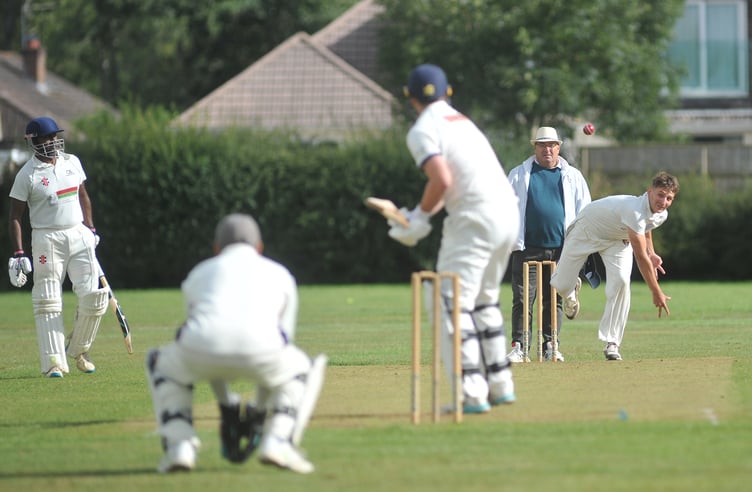 Devon Cricket League D Division West. Chelston & Kingskerswell versus South Devon. South Devon's Toby Goodman