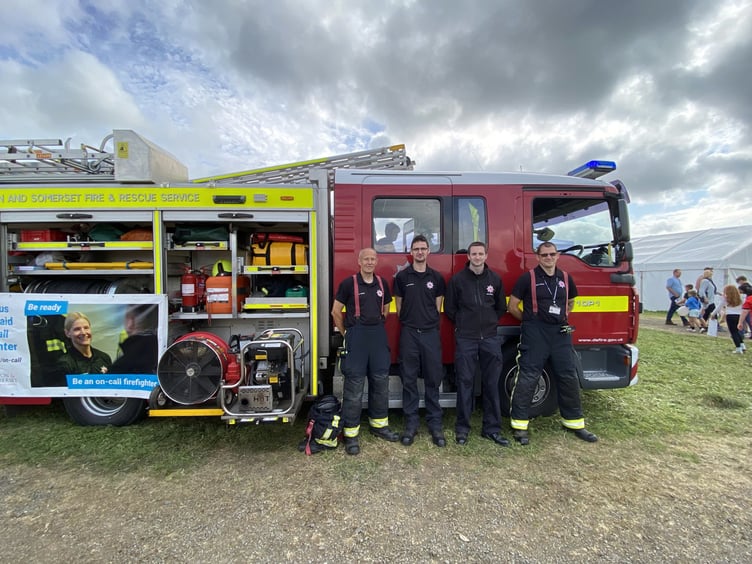 The boys from Devon and Somerset Fire and Rescue Service