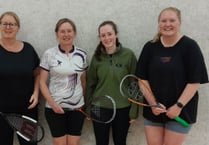 Ladies squash match proves a big hit