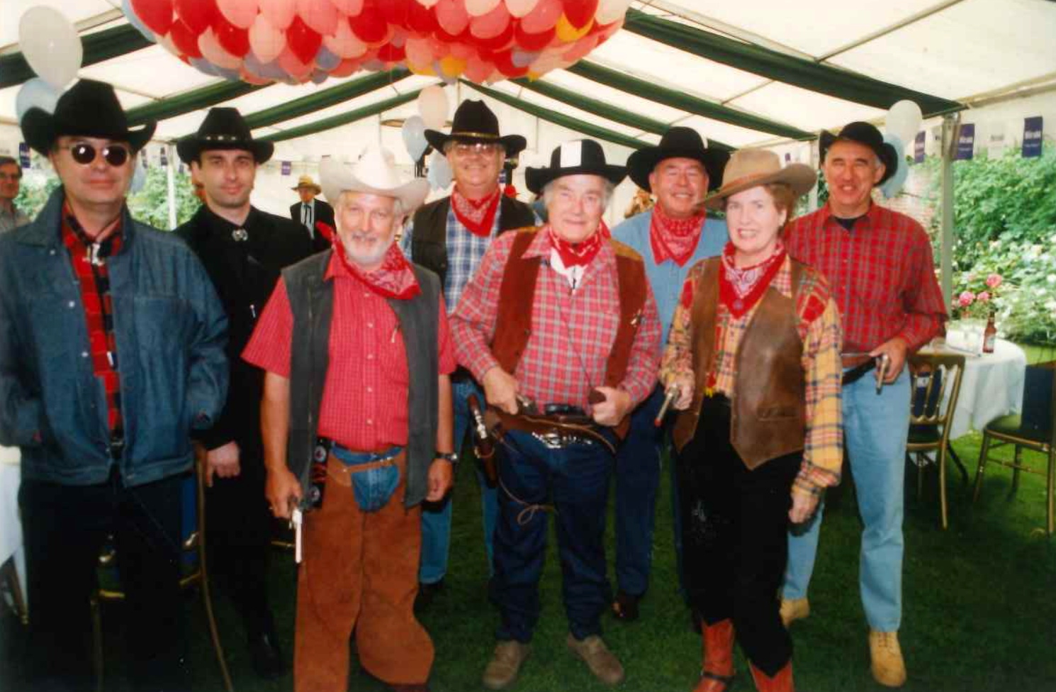 The cowboy-themed party at The Bush Hotel
