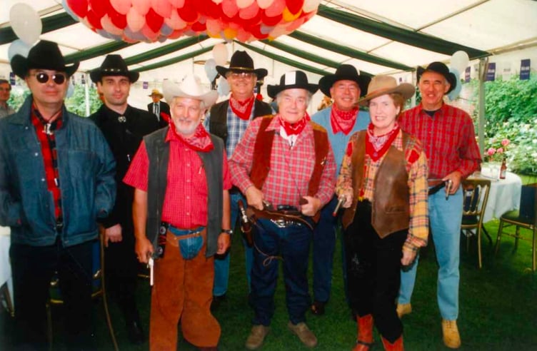 The cowboy-themed party at The Bush Hotel