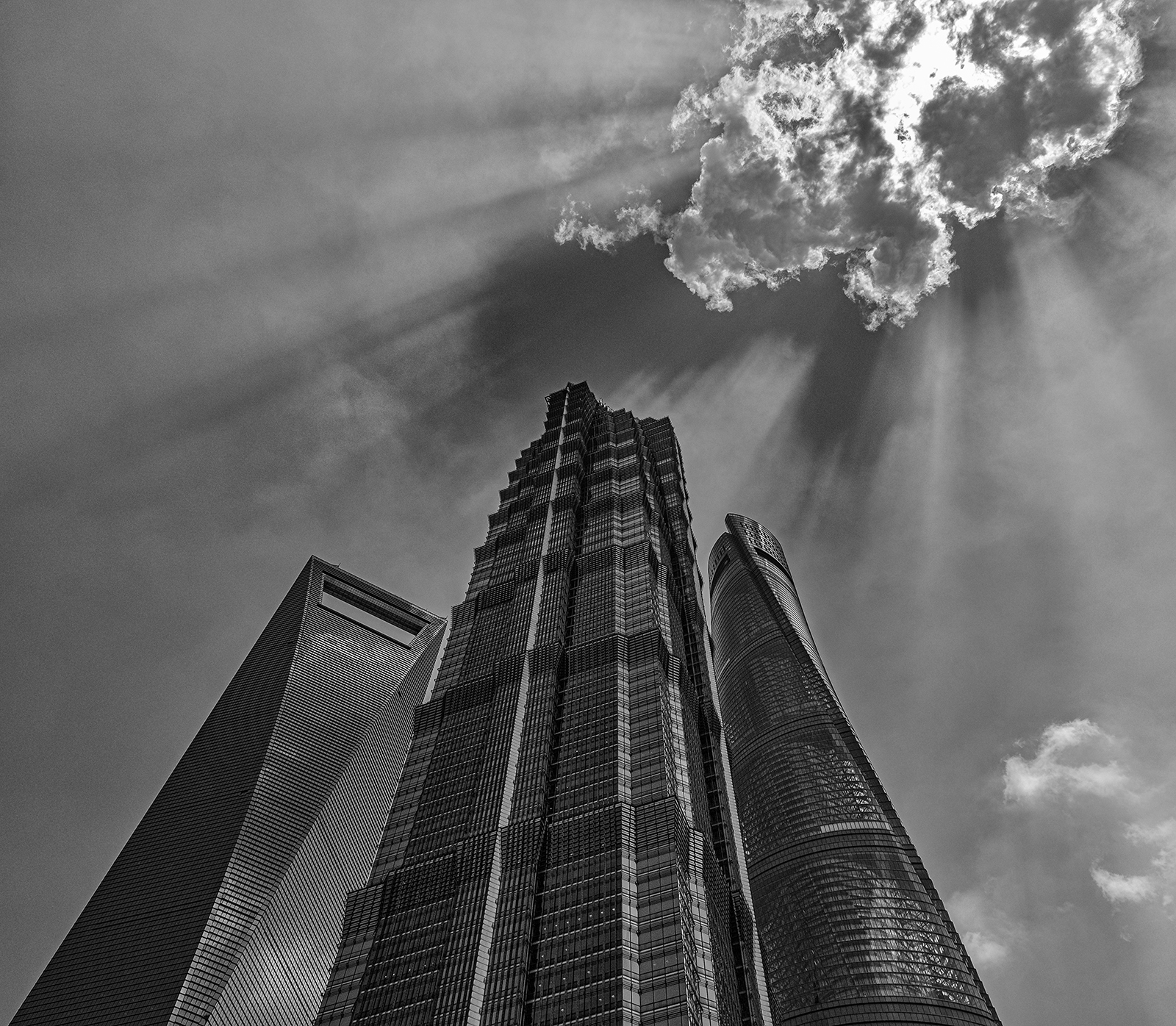 Shanghai Skyline by Dave Salter