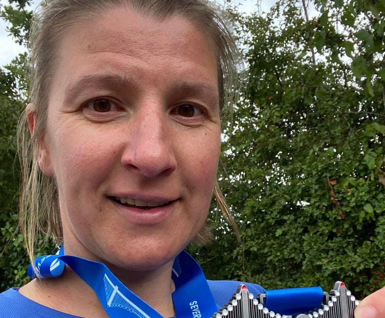 Lina Land at the Severn Bridge half marathon