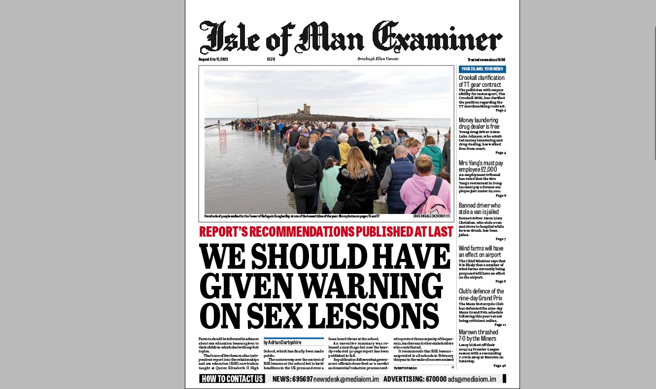 Isle of Man Examiner, September 5, 2023