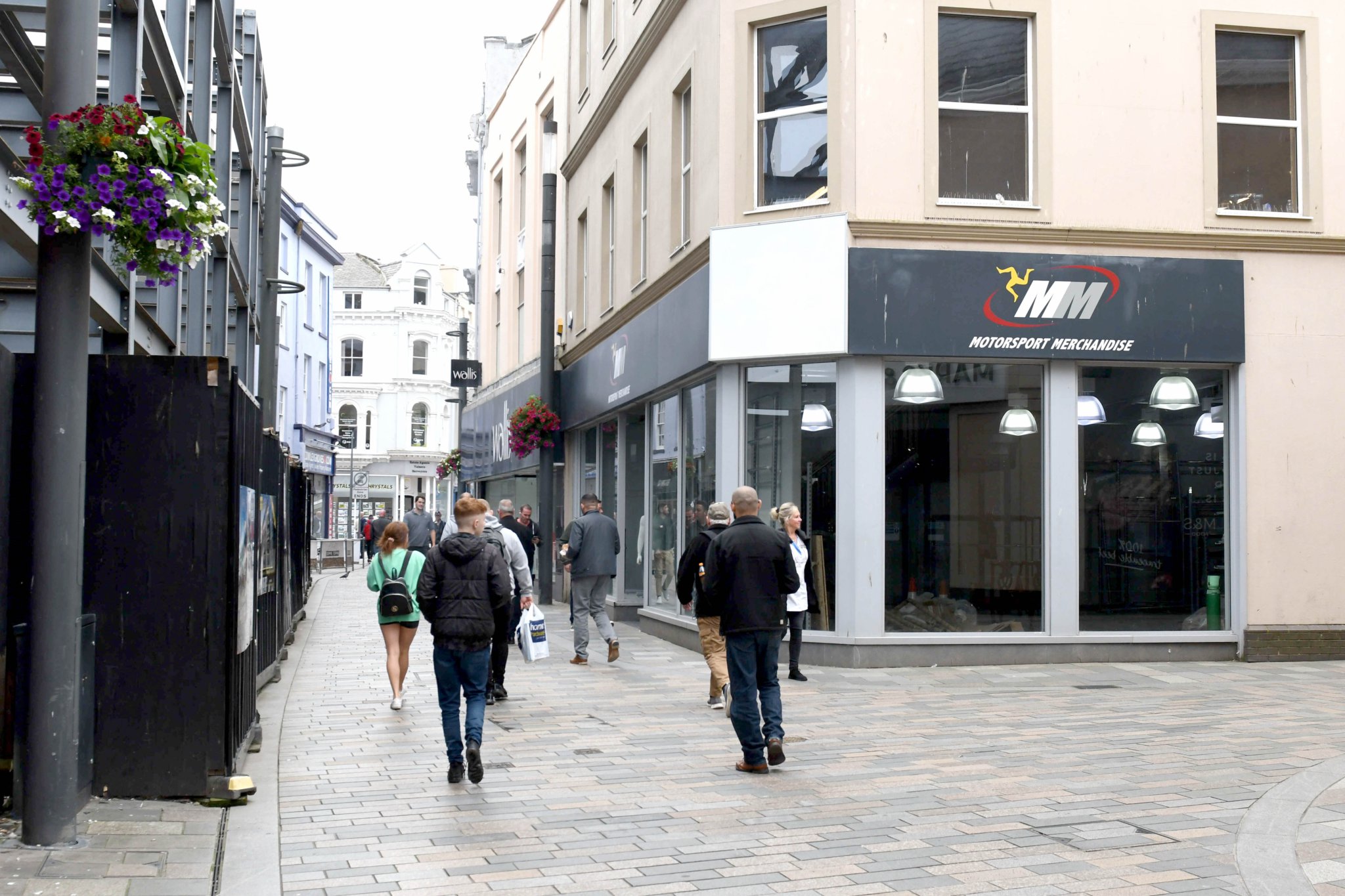 The site of the former Motorsport Merchandise shop on Duke Street, Douglas
