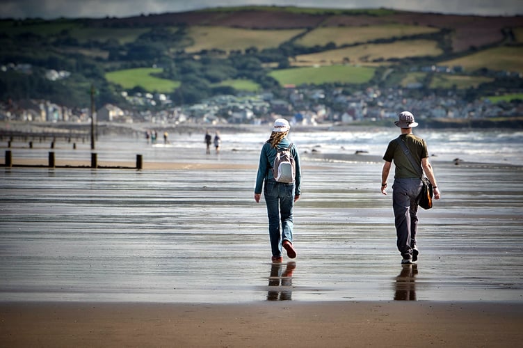 Seaside stroll at Borth, shared by Welsh Photographs