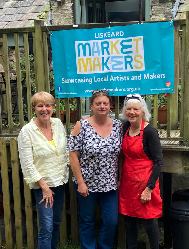 Karen Burden, Kirsty Freeman and Ann Kinahan of Liskeard Market Makers