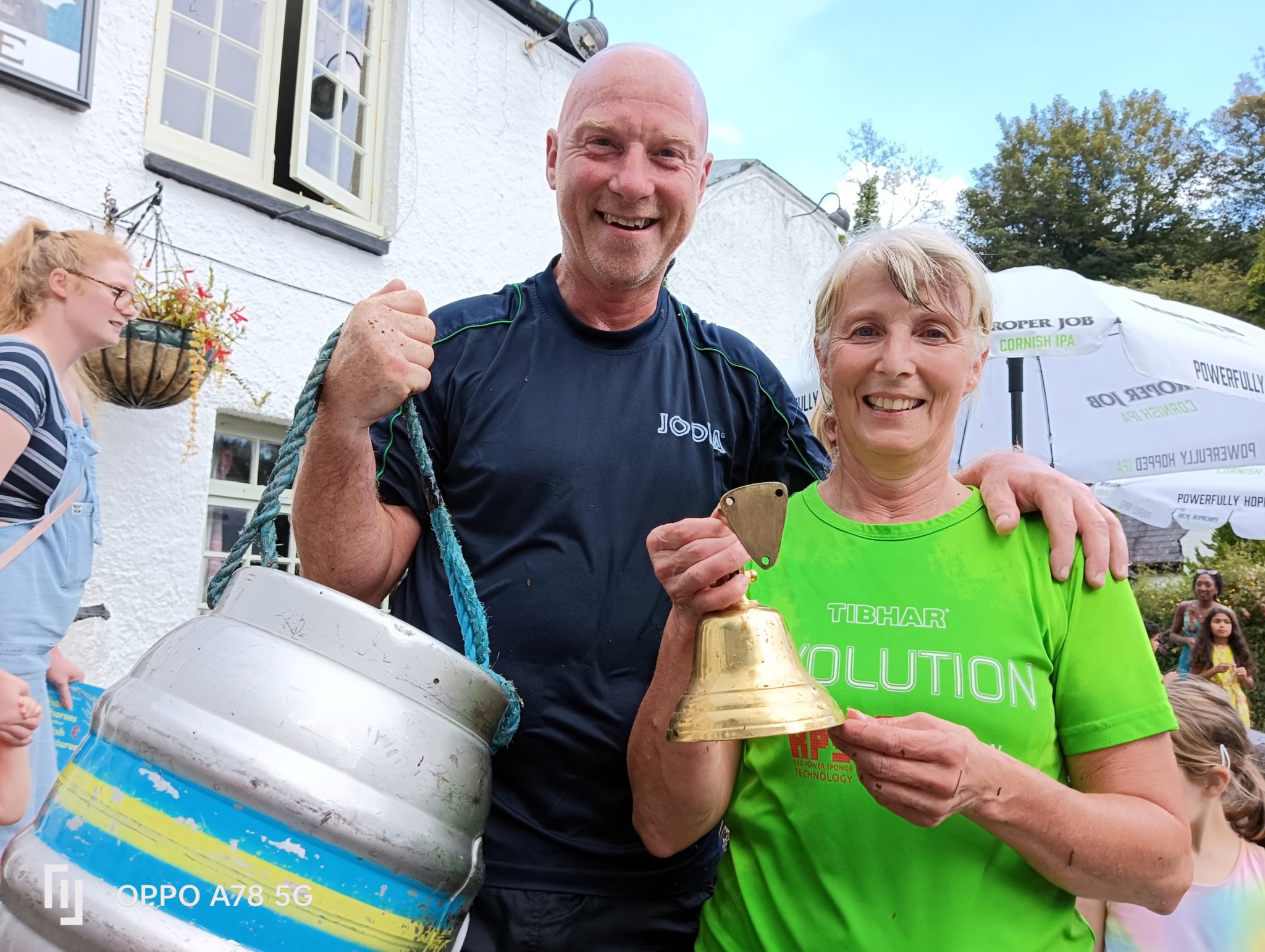 Paul and Debbie Whiting barrel race milton combe