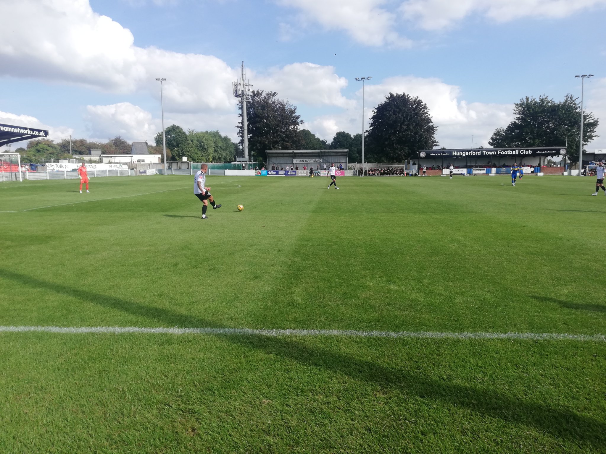 Action from Petersfield’s 4-0 defeat at Hungerford