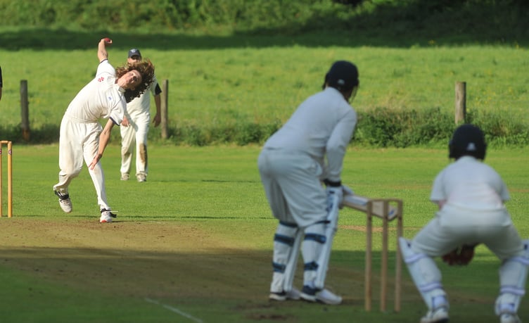 Devon Cricket League League D Division West. Kenn versus Hatherleigh. Kenn's Evan Conway
