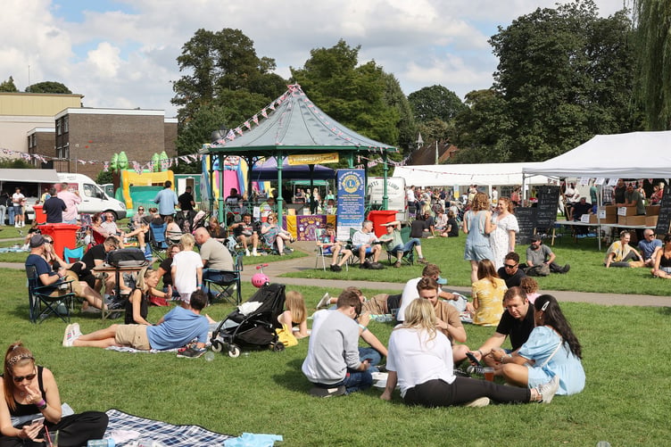 Farnham's Sausage and Cider Festival 2023 in Gostrey Meadow