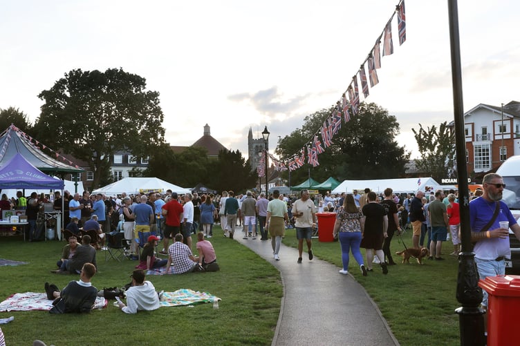 Farnham's Sausage and Cider Festival 2023 in Gostrey Meadow