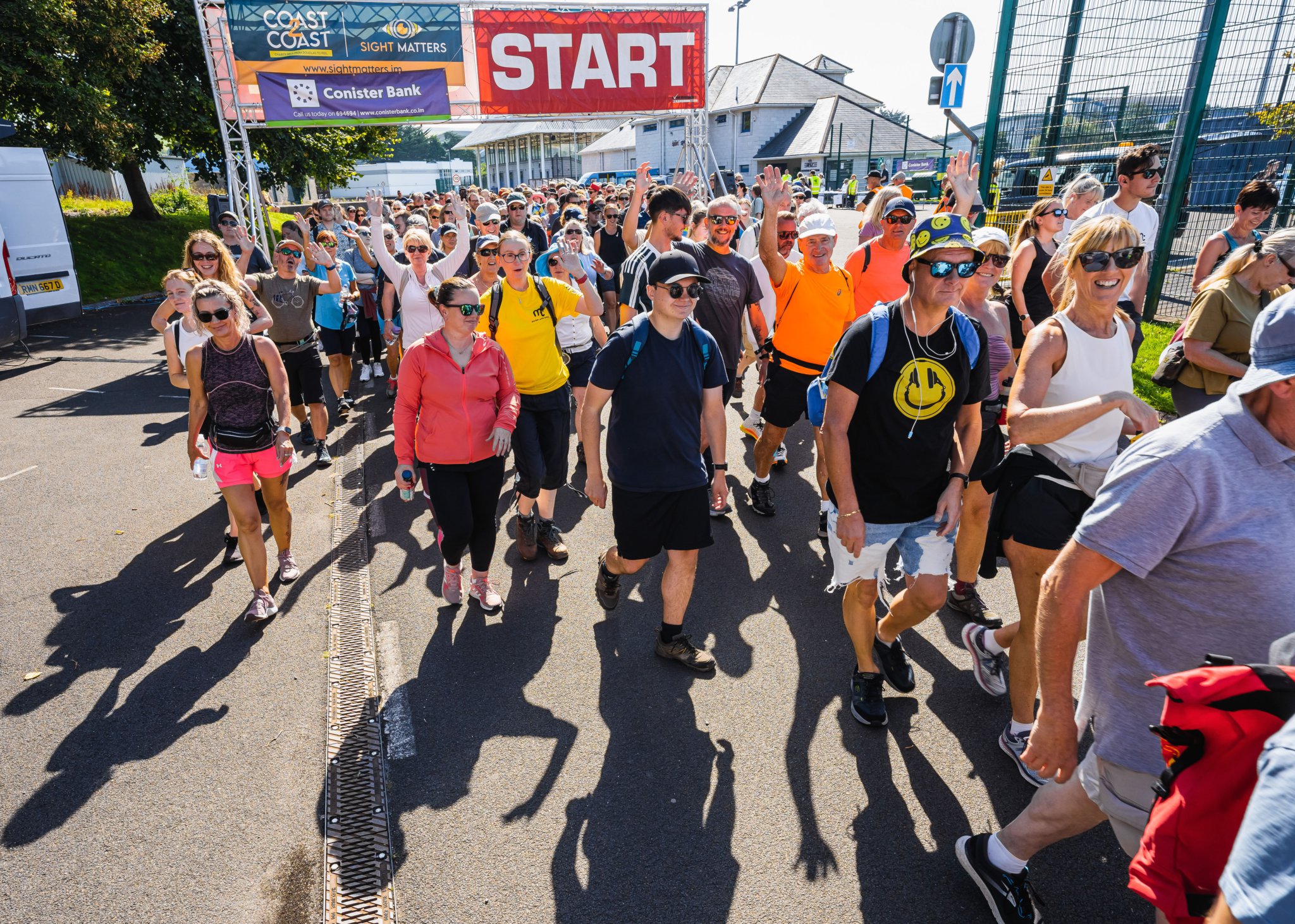The start line at the 2023 Coast 2 Coast walk