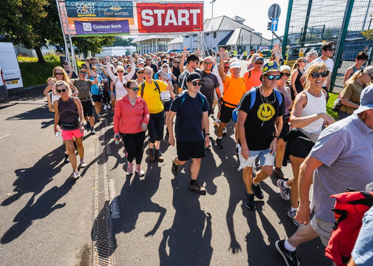 The start line at the 2023 Coast 2 Coast walk