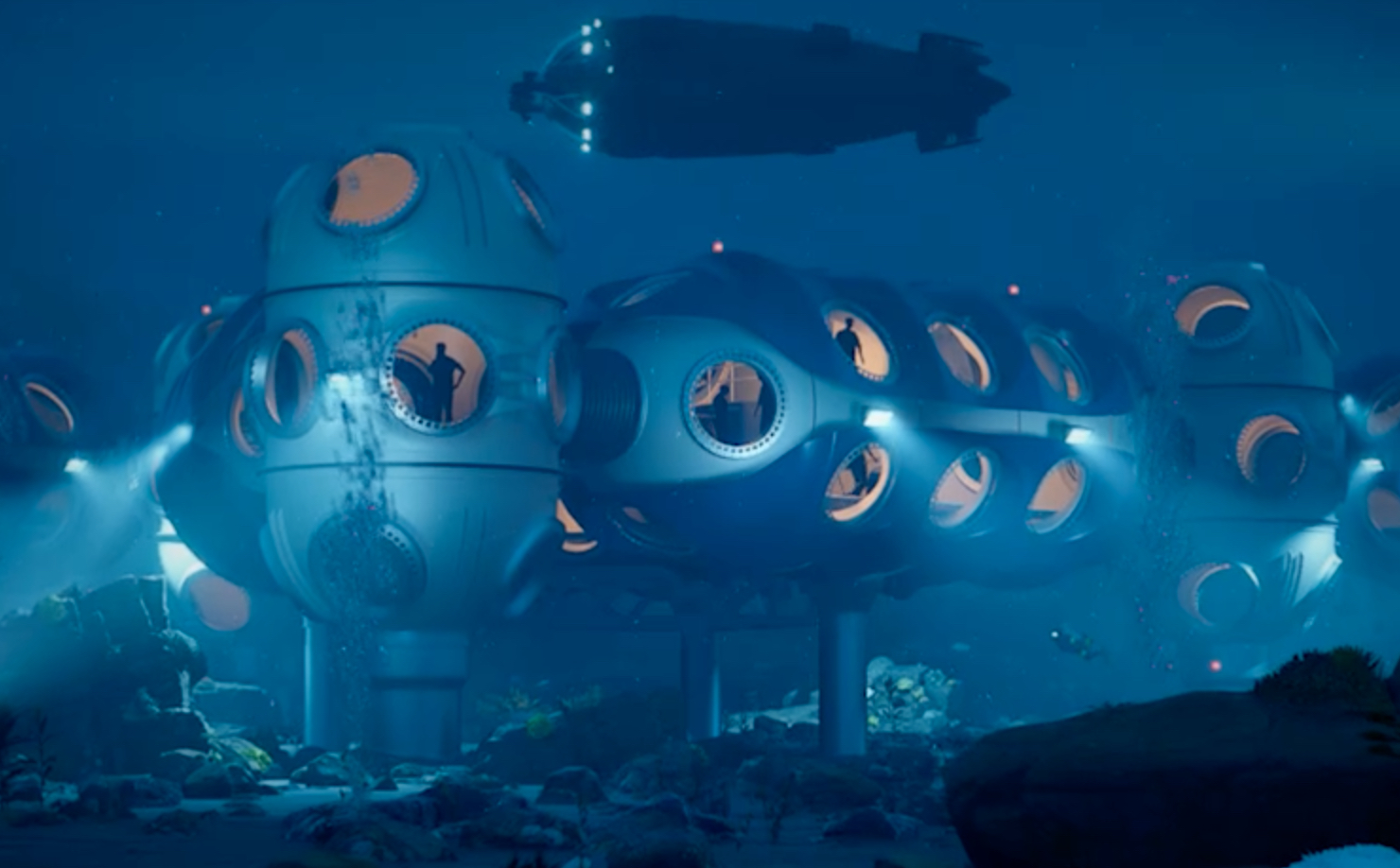 The underwater living pods DEEP are looking to develop are a sci-fi spectacle