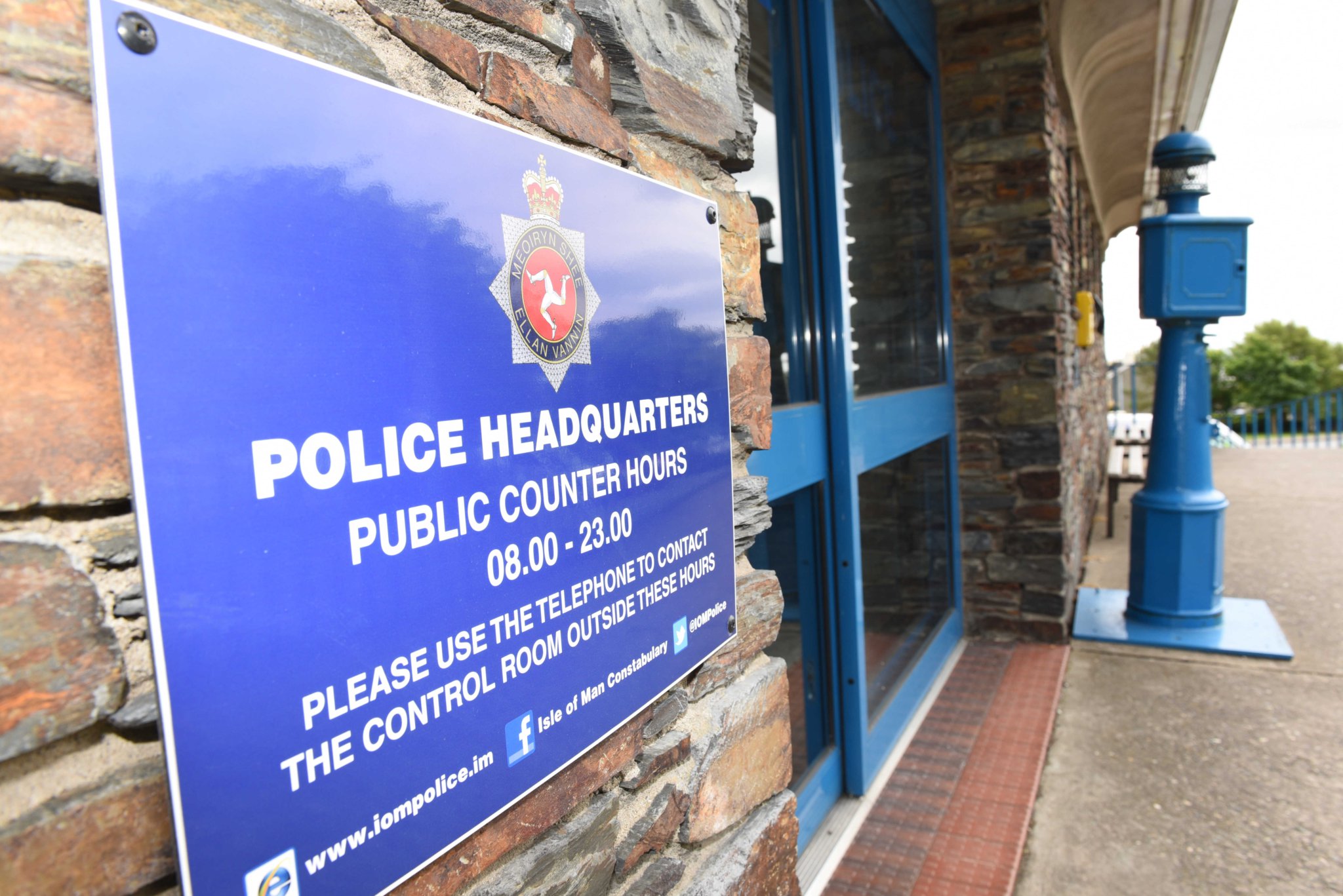 Isle of Man Police Headquarters off Glencrutchery Road in Douglas