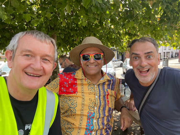 Having fun at Crediton Diversity Festival. AQ 6563