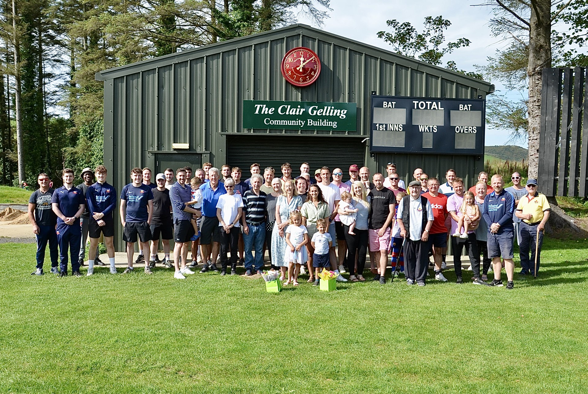The presentation of ‘Cocker’s Clock’ in memory of Tim O’Hanlon Photo: Arnie Withers