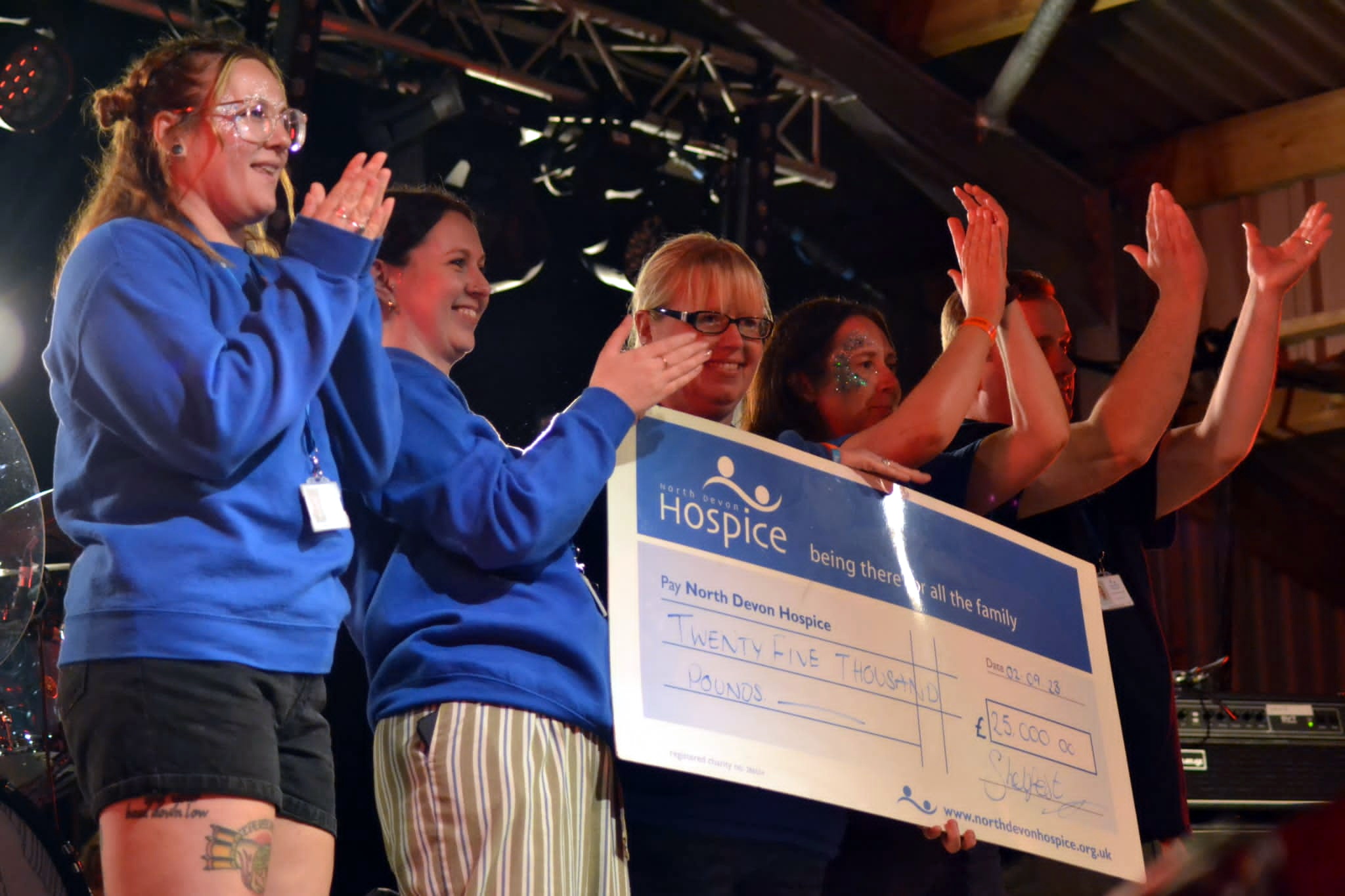 North Devon Hospice Cheque presentation
