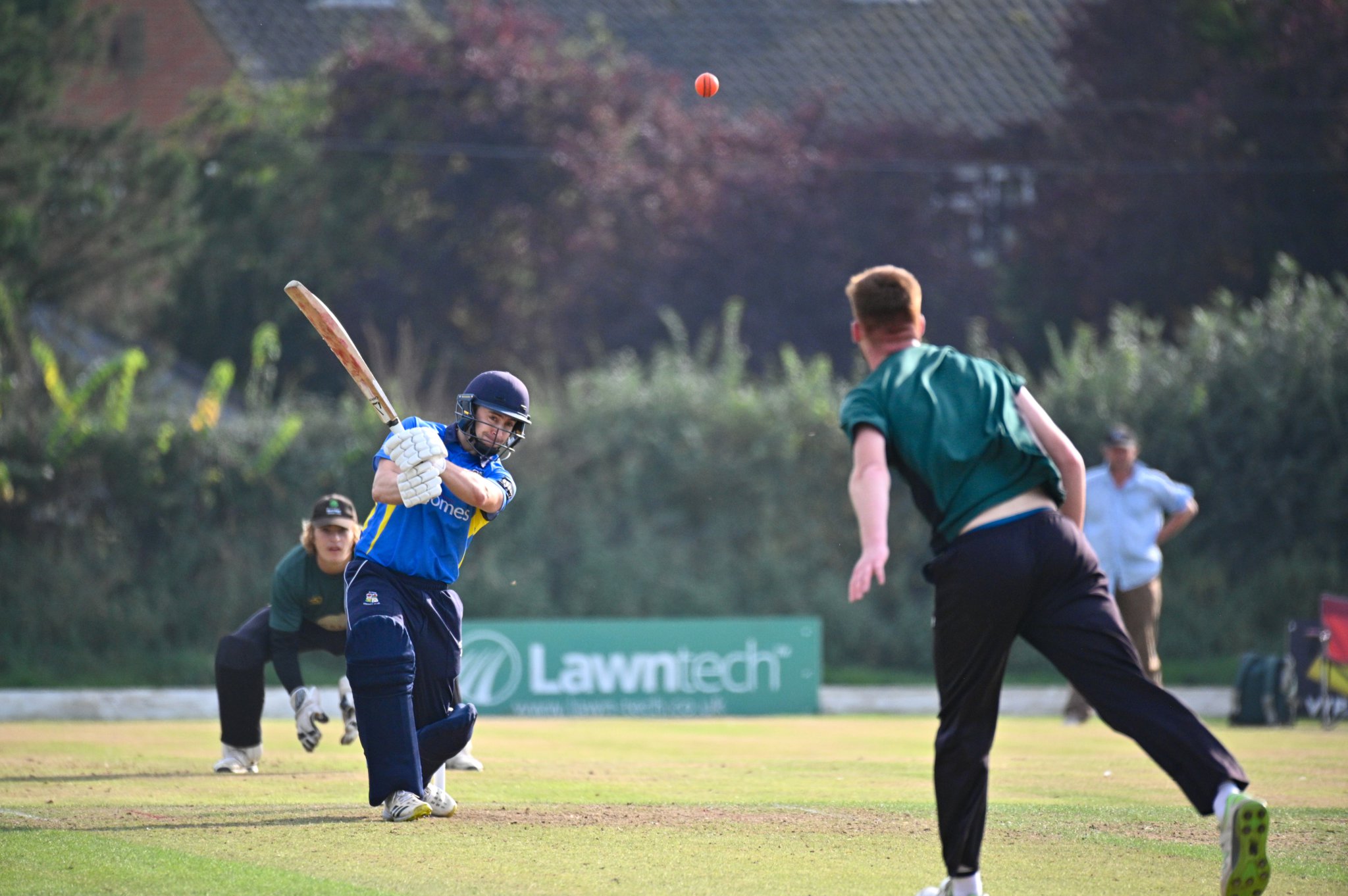 Joe Paul hits out for Alton against Burridge in the Southern Premier Cricket League Twenty20 Cup final