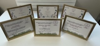 Wales in Bloom certificates.