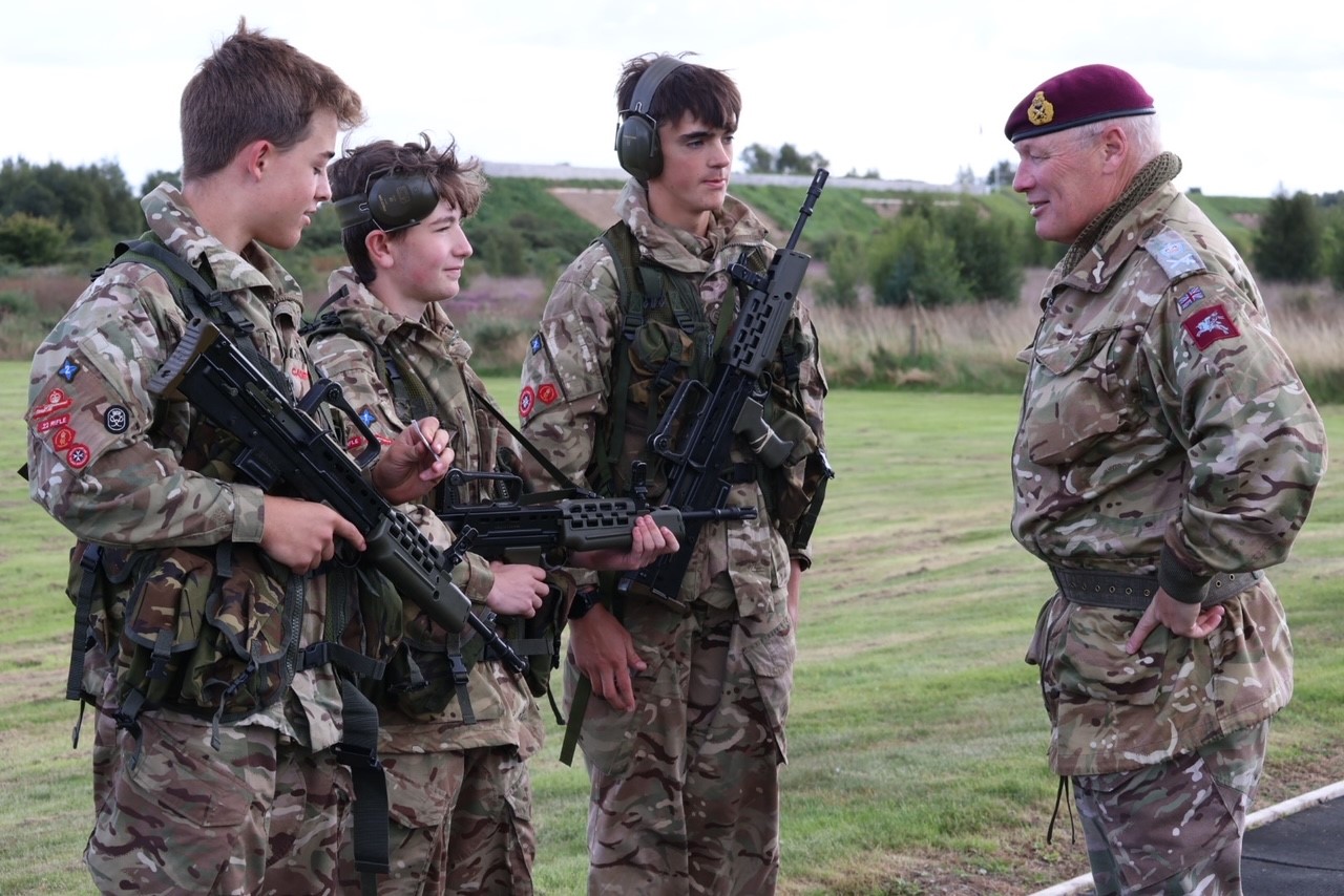 Sir John Lorimer visits Manx cadets on their annual trip to York