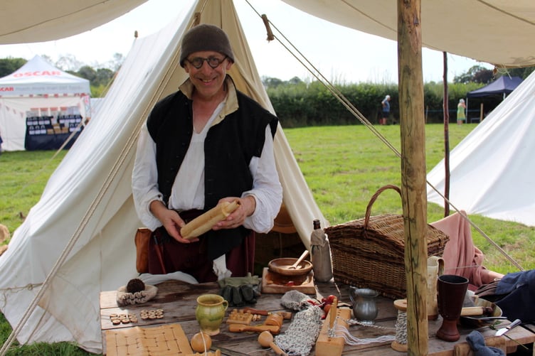 John Edwards, chairman of the 17th century re-enacters Wardour Garrison. SR 8926